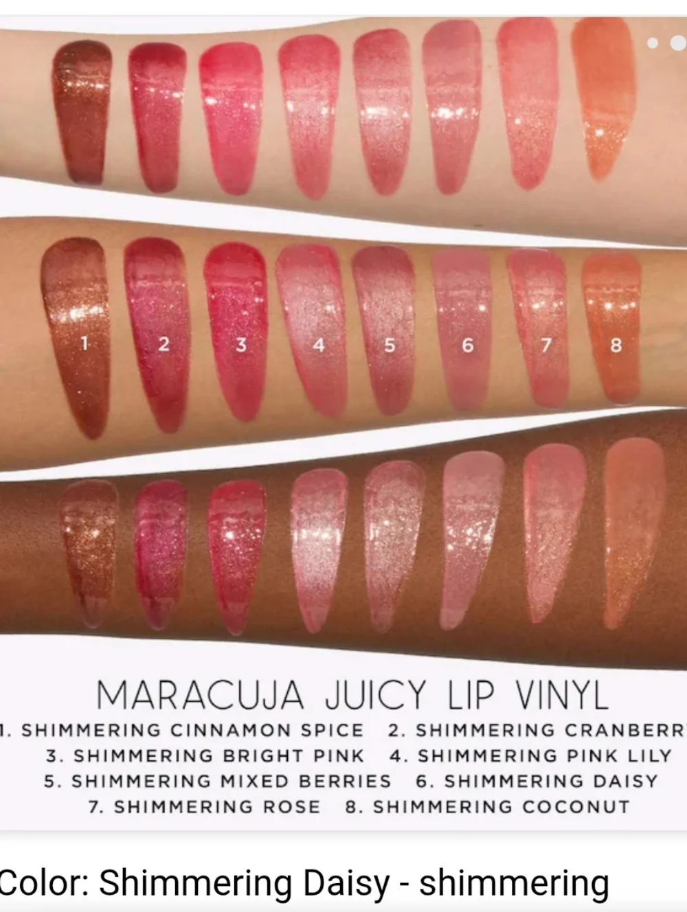 tarte maracuja juicy lip vinyl gloss. Full Size. Shimmering Daisy
